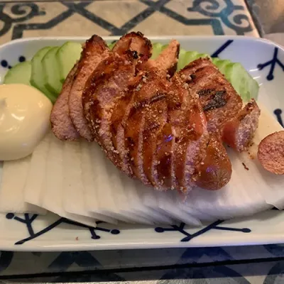 맛보기 명란 구이 (오이·무 곁들임)