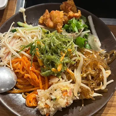쟁반 짜장면 + 양념치킨 + 볶음밥 세트