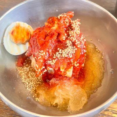 황태 보리 냉면